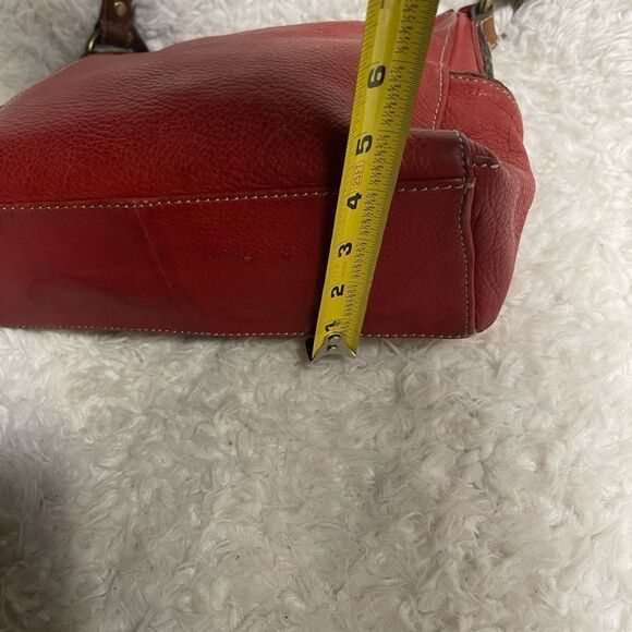 Red Leather Shoulder Bag - Picture 16 of 16